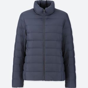 Uni Clo puffer jacket navy color
